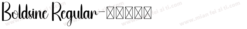 Boldsine Regular字体转换